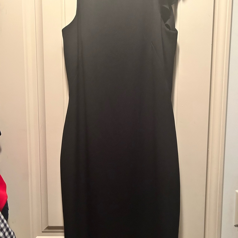 ANTONIO MELANI One Shoulder Black Dress